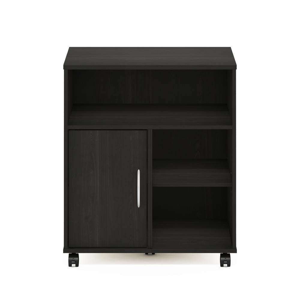 Furinno Econ Home Office Under Desk Printer Holder with Wheels, Espresso. Picture 3