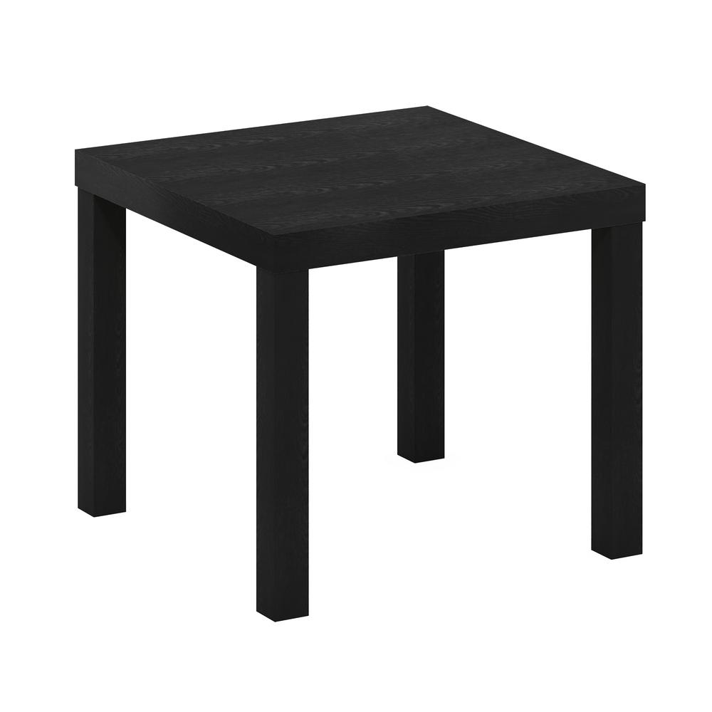 Furinno Classic Homey Square Side Table, Black. Picture 1