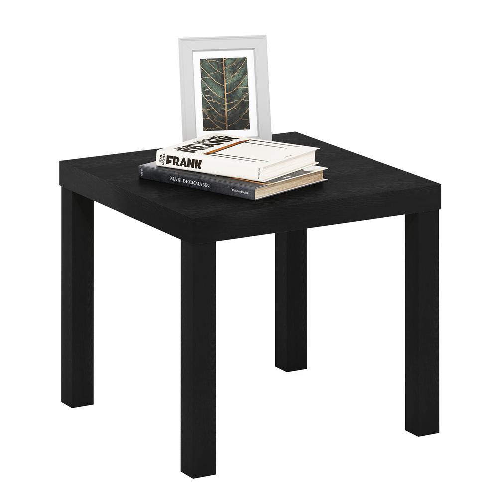 Furinno Classic Homey Square Side Table, Black. Picture 3