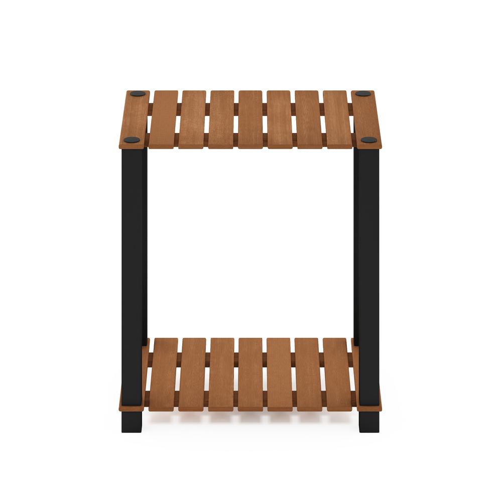 Pangkor 2-Tier Turn-N-Tube Indoor Outdoor Plant Shelf Rectangle Wood Stand. Picture 2