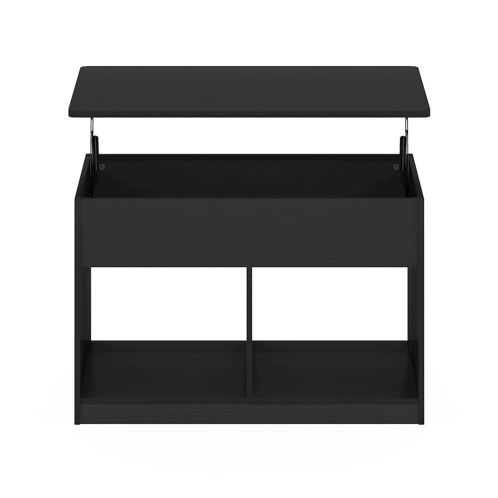 Lift Top Coffee Table With Storage Shelf, Hidden Compartment,Dark Americano. Picture 2