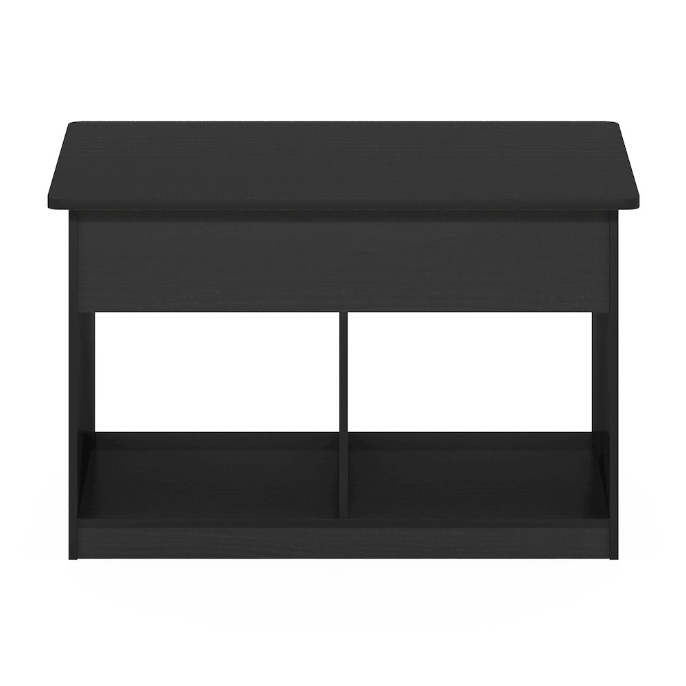 Lift Top Coffee Table With Storage Shelf, Hidden Compartment,Dark Americano. Picture 7