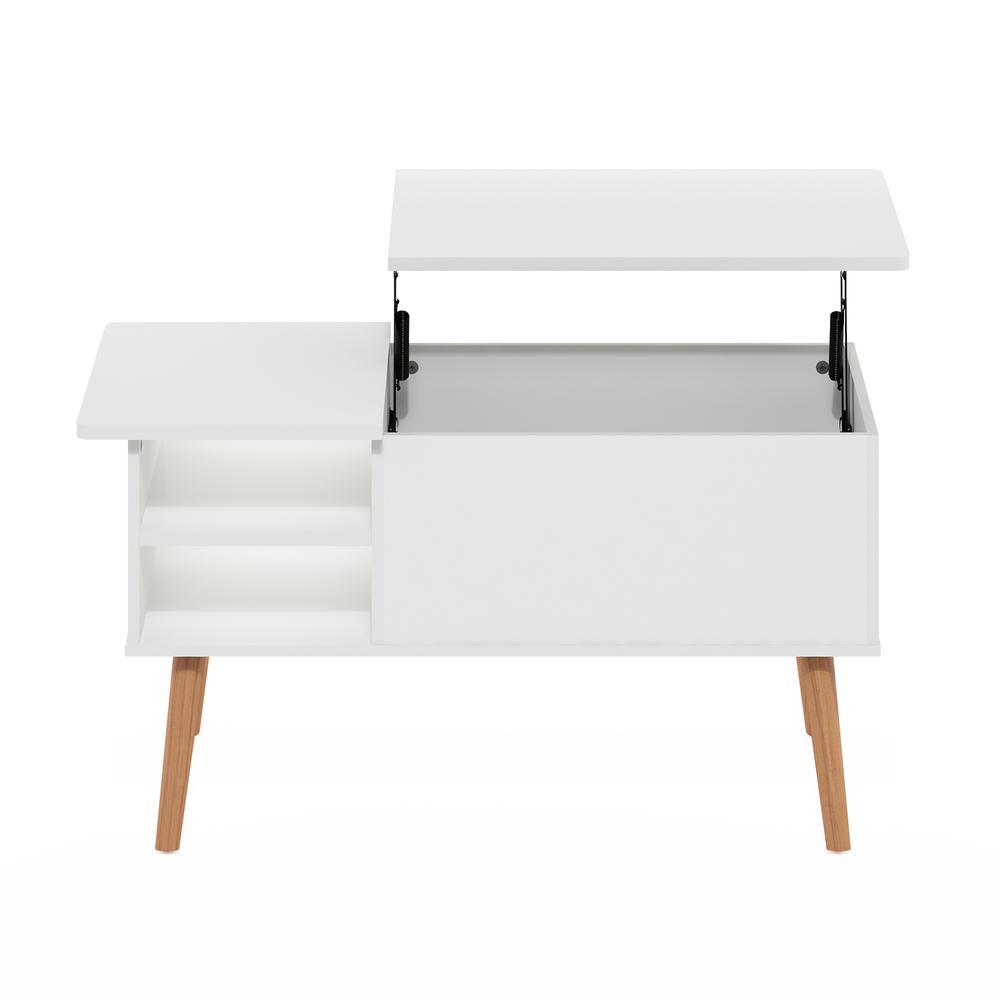 Jensen Coffee Table With Hidden Compartment and Side Open Storage Shelf. Picture 2