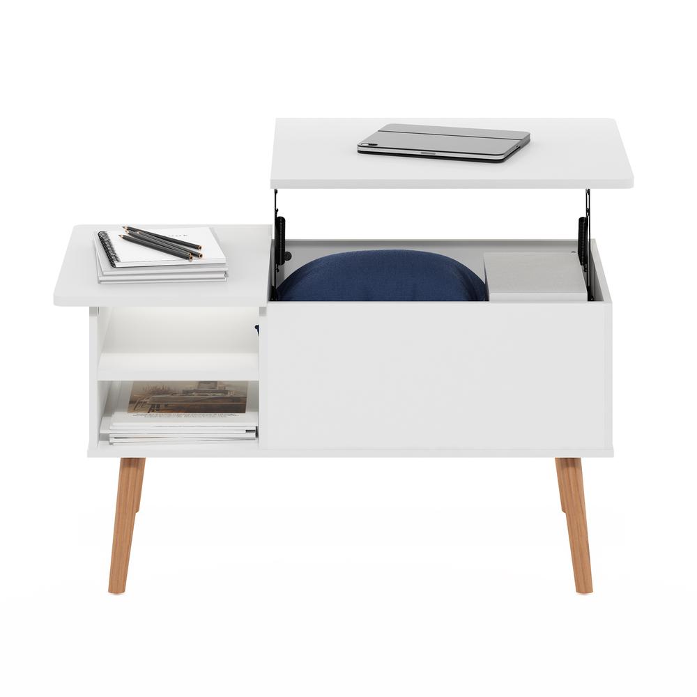 Jensen Coffee Table With Hidden Compartment and Side Open Storage Shelf. Picture 4