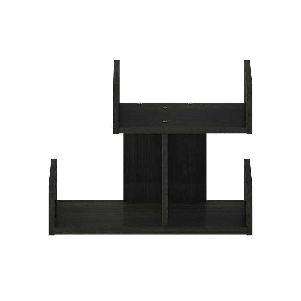 Wooden Desktop Bookshelf Storage Organizer, Espresso. Picture 3