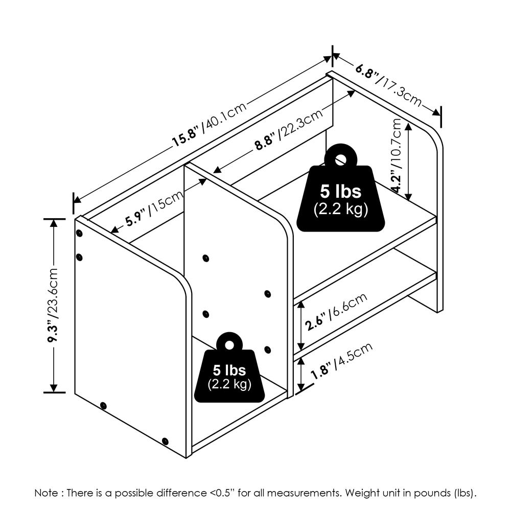 Wood Desktop Book and Home Office Supplies Storage Organizer,. Picture 2