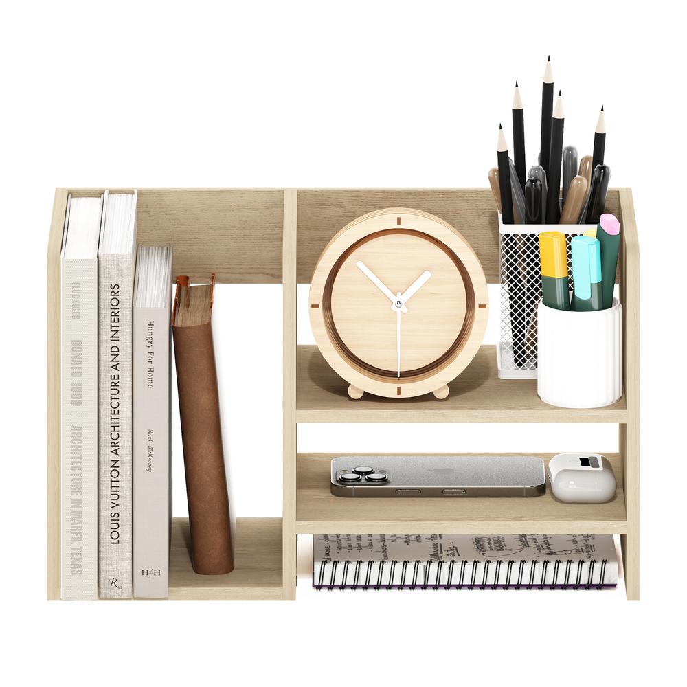 Wood Desktop Book and Home Office Supplies Storage Organizer,. Picture 5
