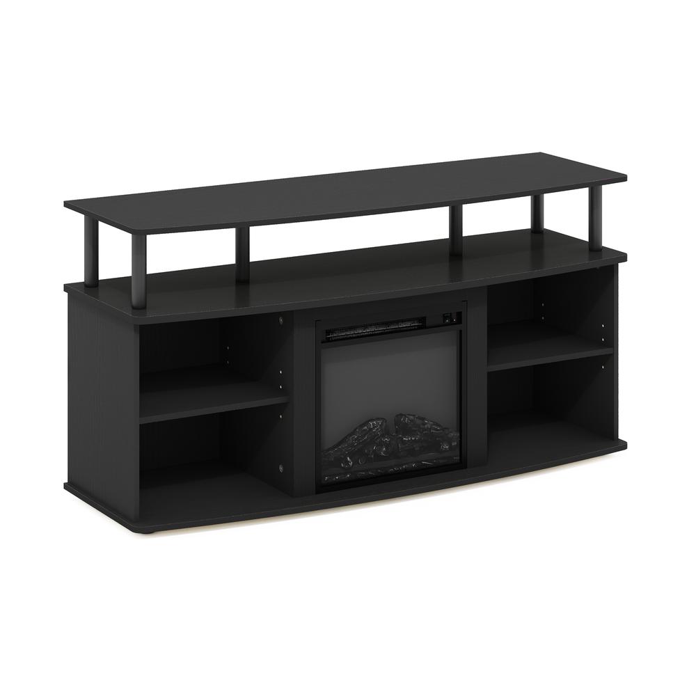 Open Shelving Storage Fireplace Entertainment Center for TV up to 55 Inch. Picture 3