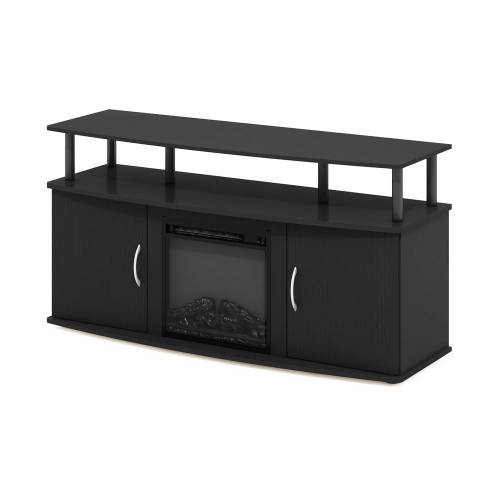 Fireplace Entertainment Center with Doors Storage Cabinet for TV up to 55 Inch. Picture 3