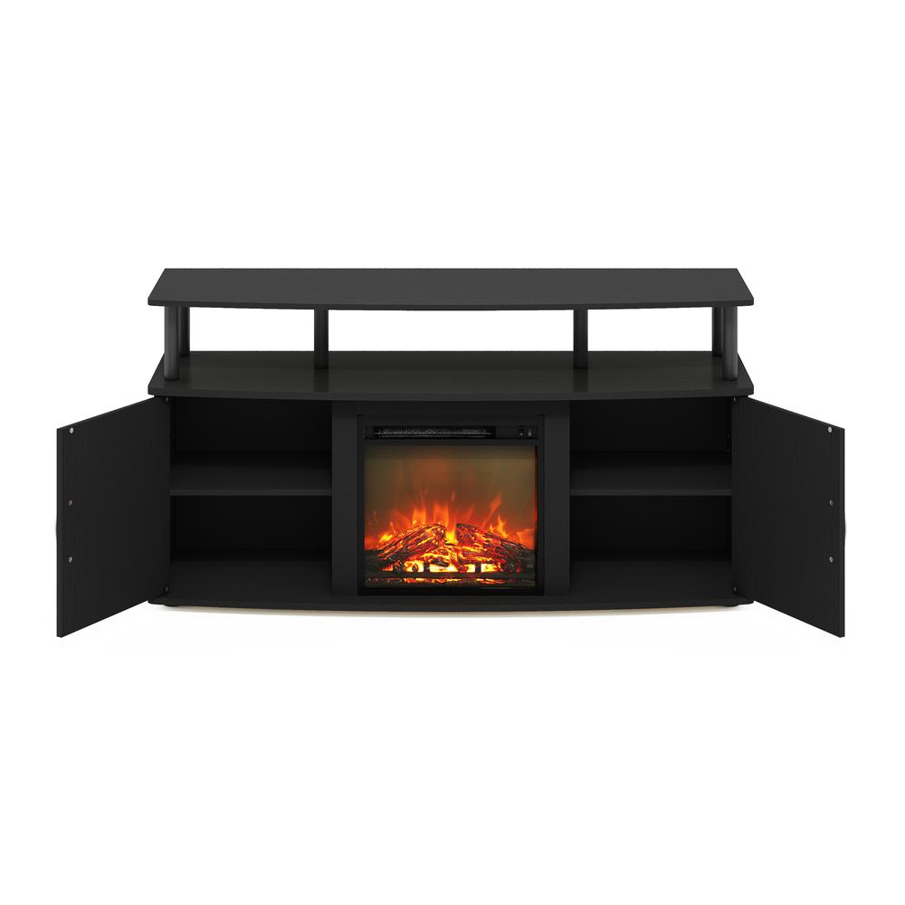 Fireplace Entertainment Center with Doors Storage Cabinet for TV up to 55 Inch. Picture 4