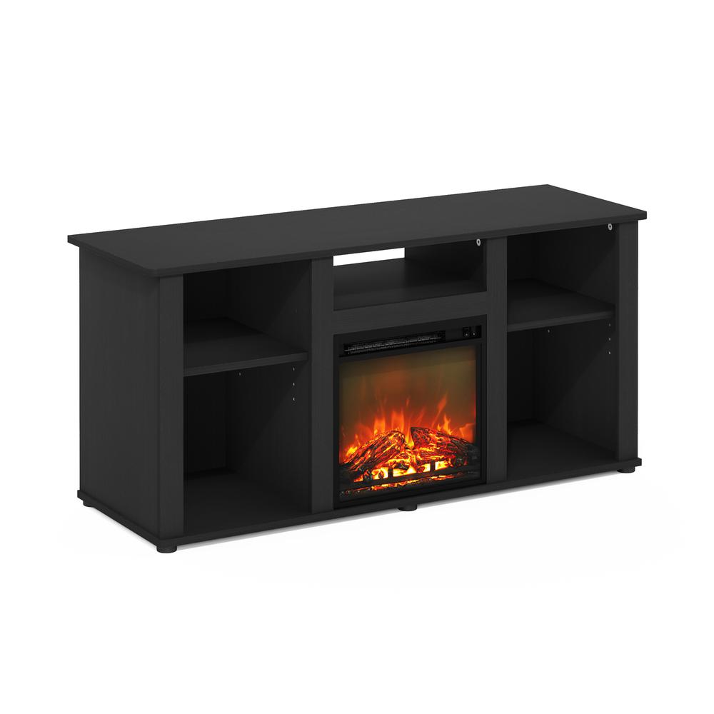 Fireplace TV Entertainment Center with Open Storage Compartment for TV up to 55". Picture 1