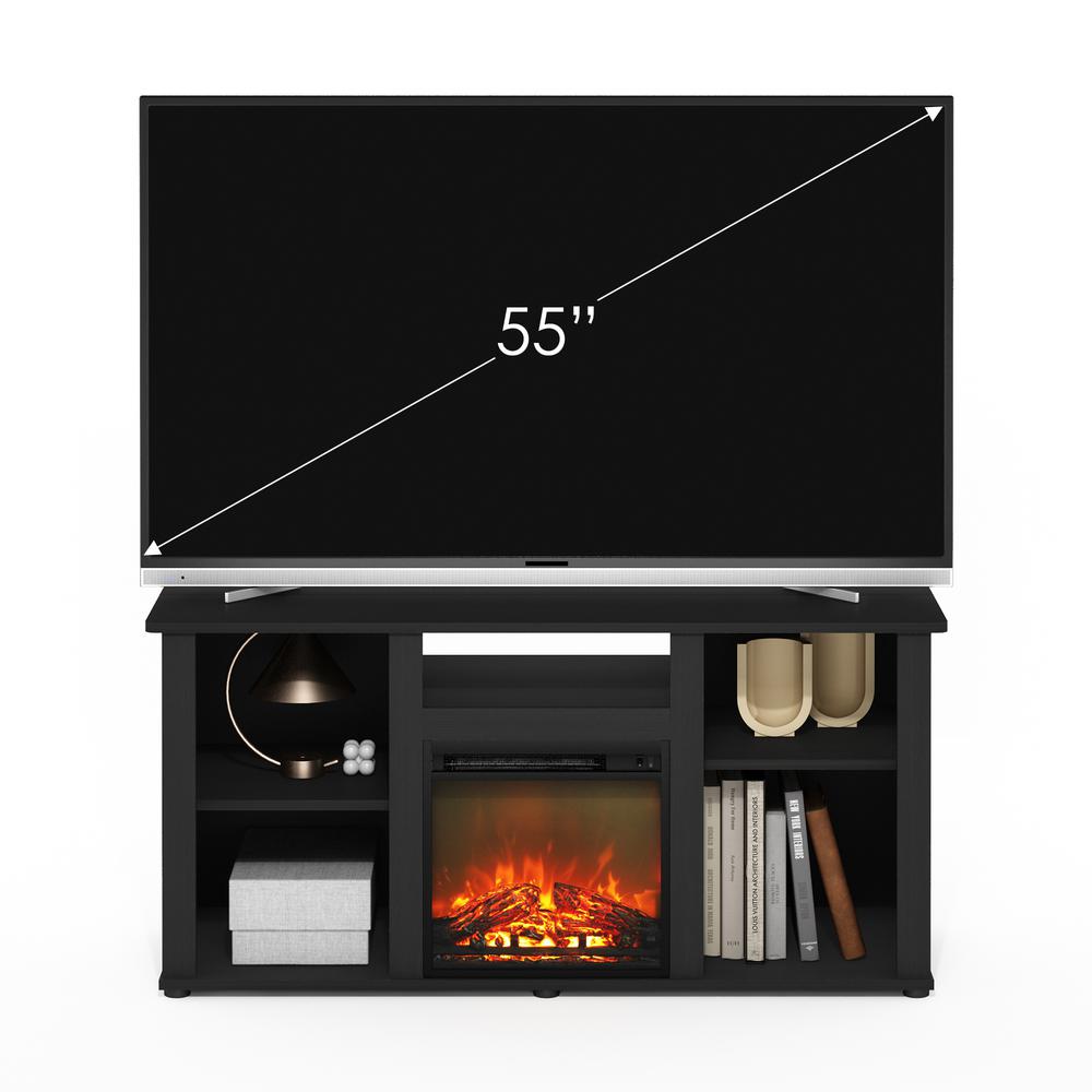 Fireplace TV Entertainment Center with Open Storage Compartment for TV up to 55". Picture 5