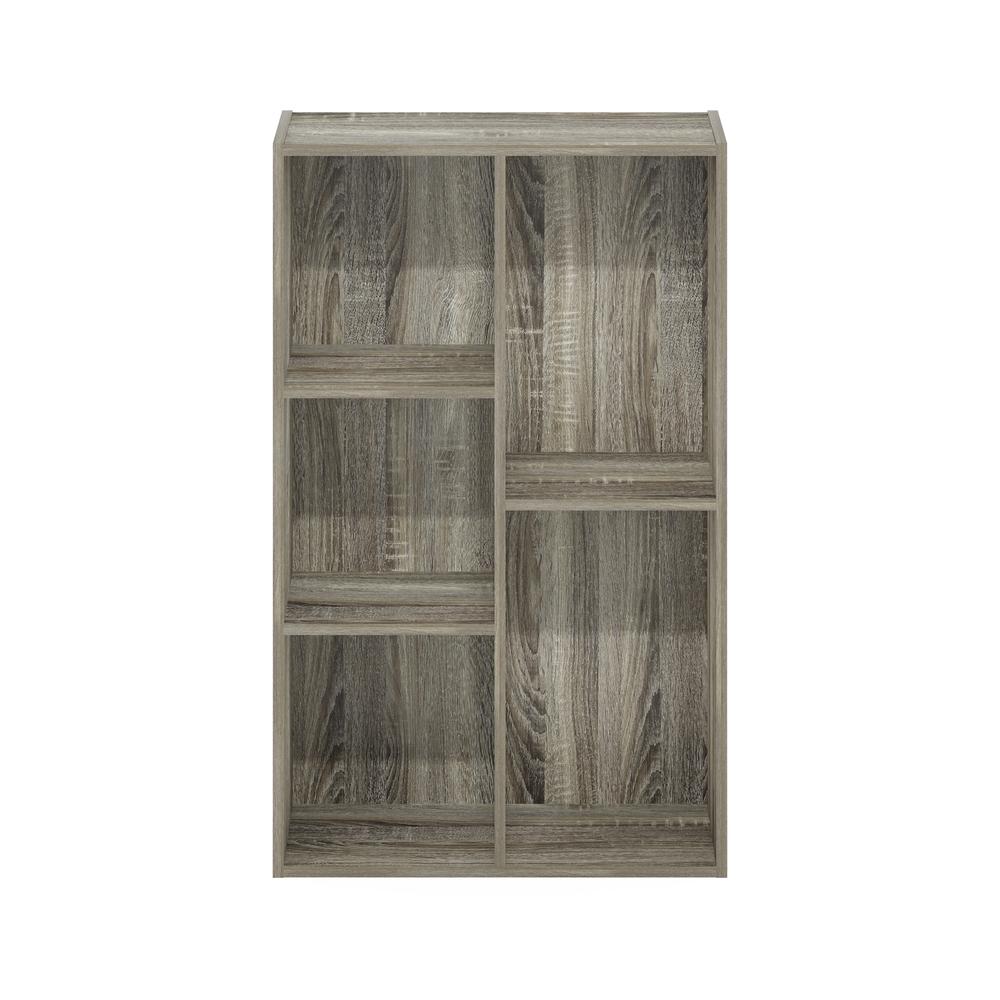 Furinno Luder 5-Cube Reversible Open Shelf, French Oak. Picture 3