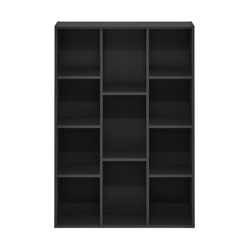 Furinno Luder 11-Cube Reversible Open Shelf Bookcase, Blackwood. Picture 3