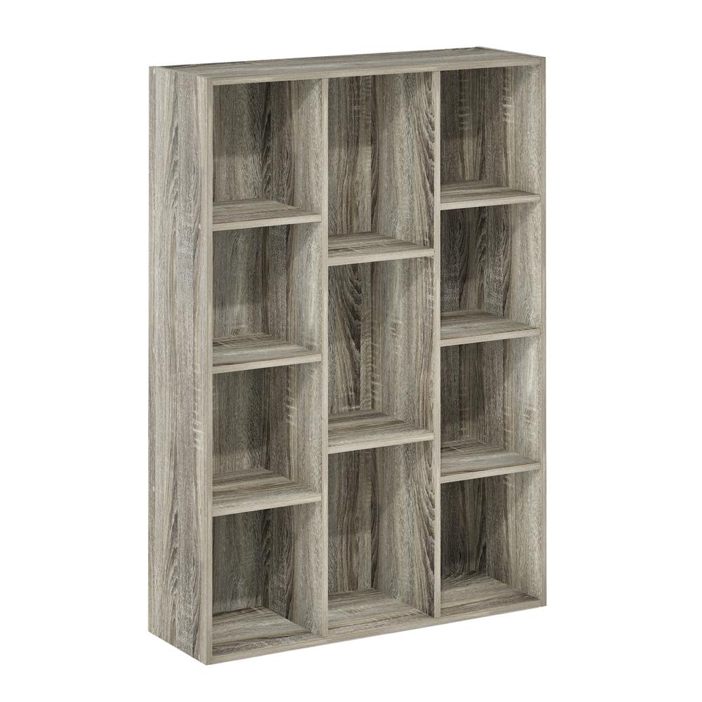 Luder 11-Cube Reversible Open Shelf Bookcase, French Oak. Picture 1