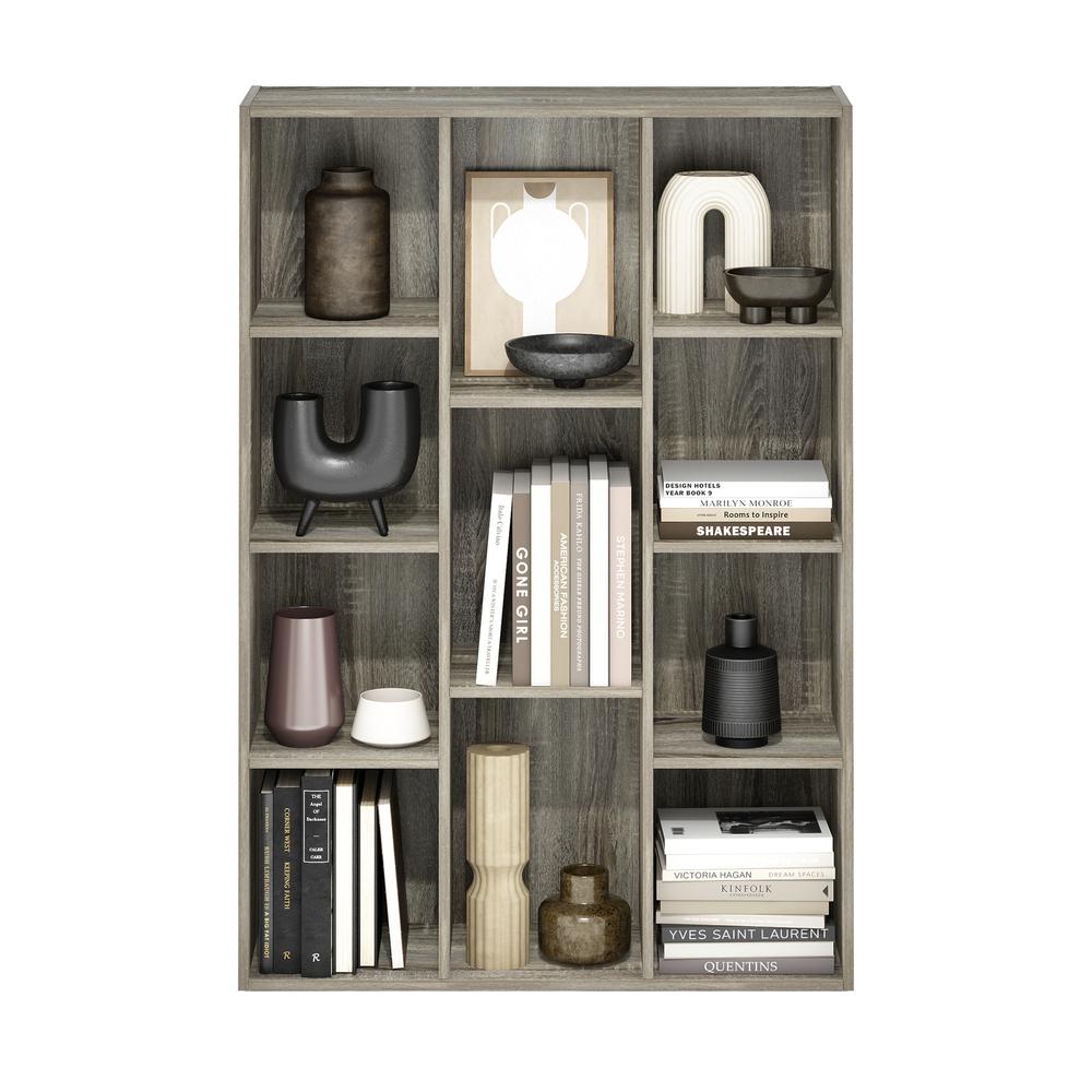 Luder 11-Cube Reversible Open Shelf Bookcase, French Oak. Picture 5