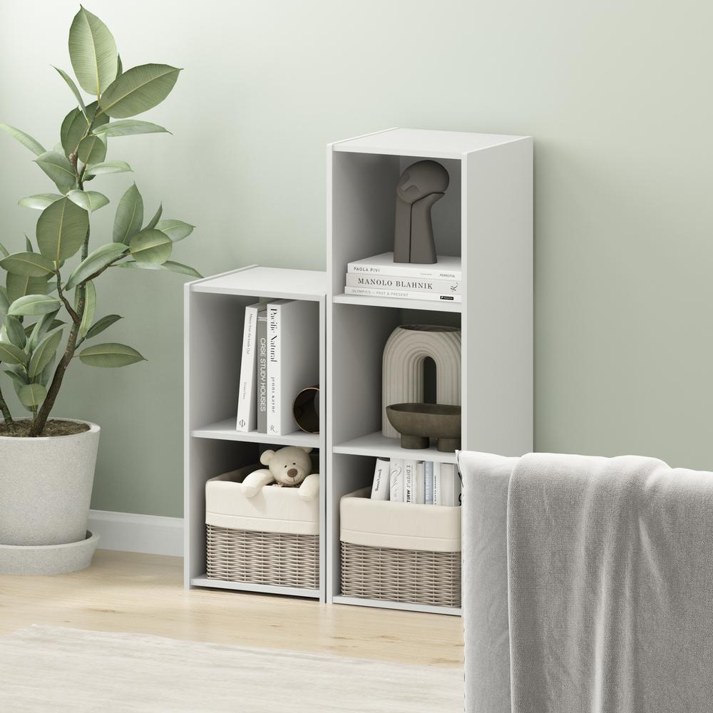 Cubic Storage Cabinet, 3x1, White. Picture 6