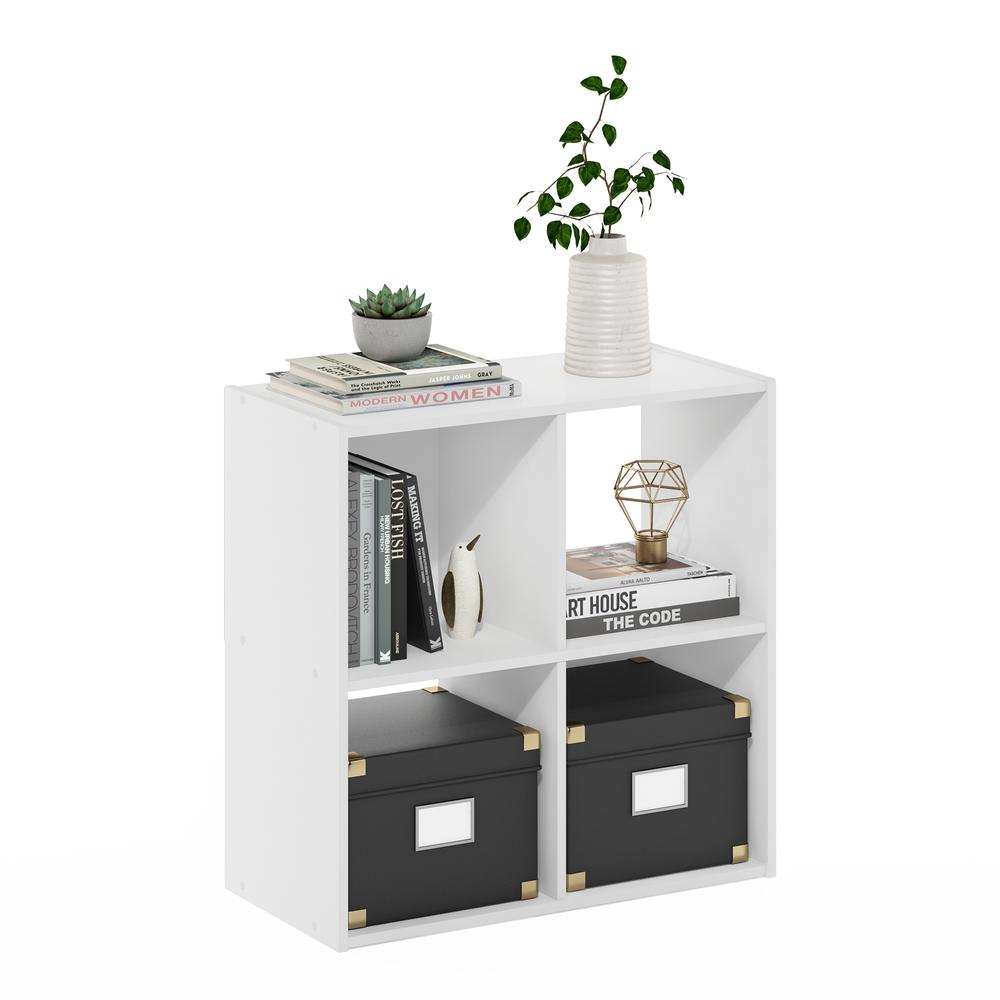 Cubic Storage Cabinet, 2x2, White. Picture 3