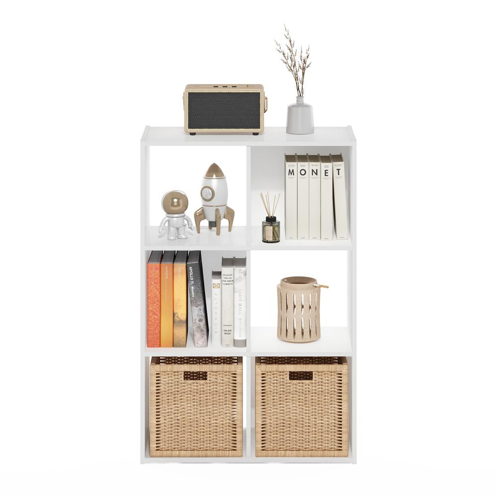 Cubic Storage Cabinet, 3x2, White. Picture 4