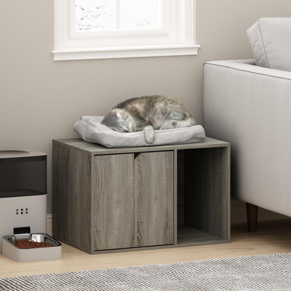 Peli Small Litter Box Enclosure, French Oak Grey. Picture 2