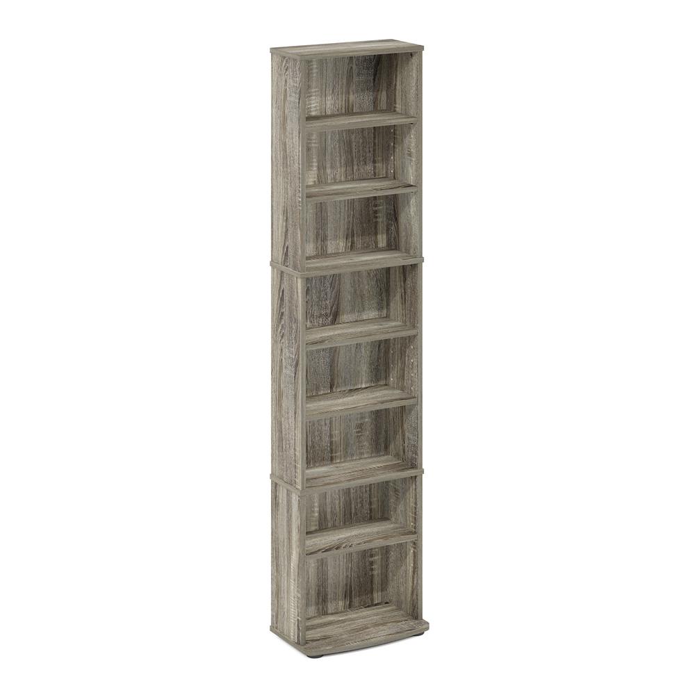 JAYA Space Saving Multimedia Storage Tower, French Oak. Picture 1