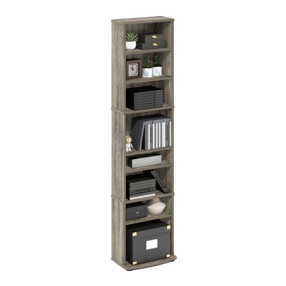 JAYA Space Saving Multimedia Storage Tower, French Oak. Picture 4