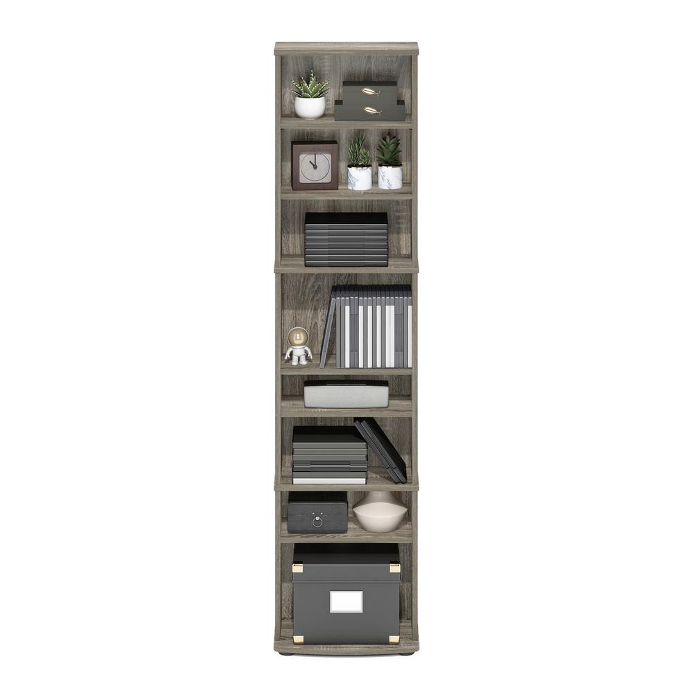 JAYA Space Saving Multimedia Storage Tower, French Oak. Picture 5