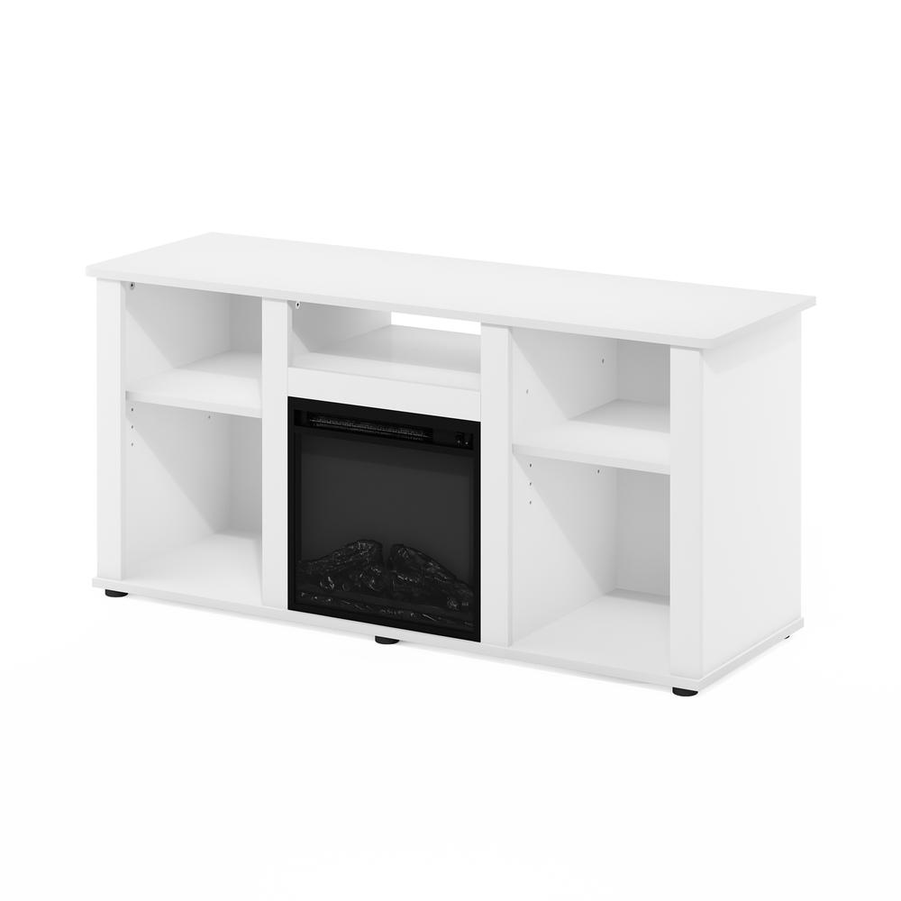 Fireplace TV Entertainment Center with Open Storage Compartment for TV up to 55". Picture 3