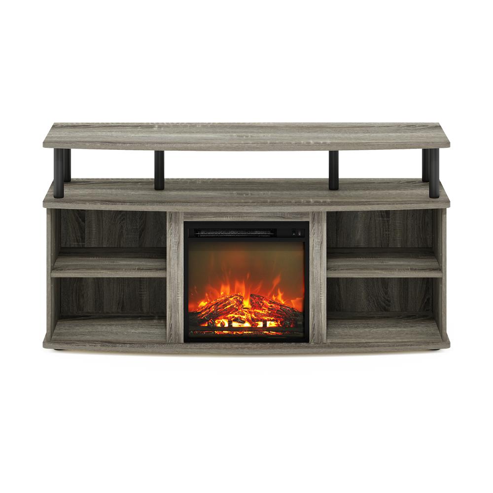 Open Shelving Storage Fireplace Entertainment Center for TV up to 55 Inch. Picture 2