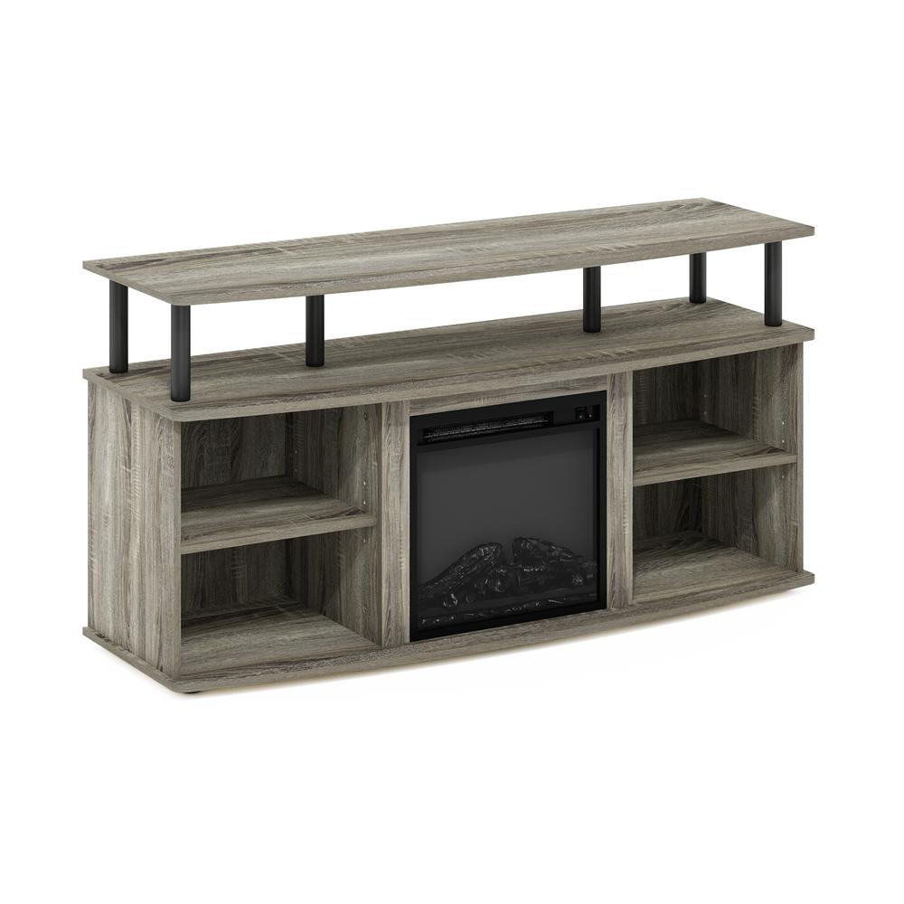 Open Shelving Storage Fireplace Entertainment Center for TV up to 55 Inch. Picture 3