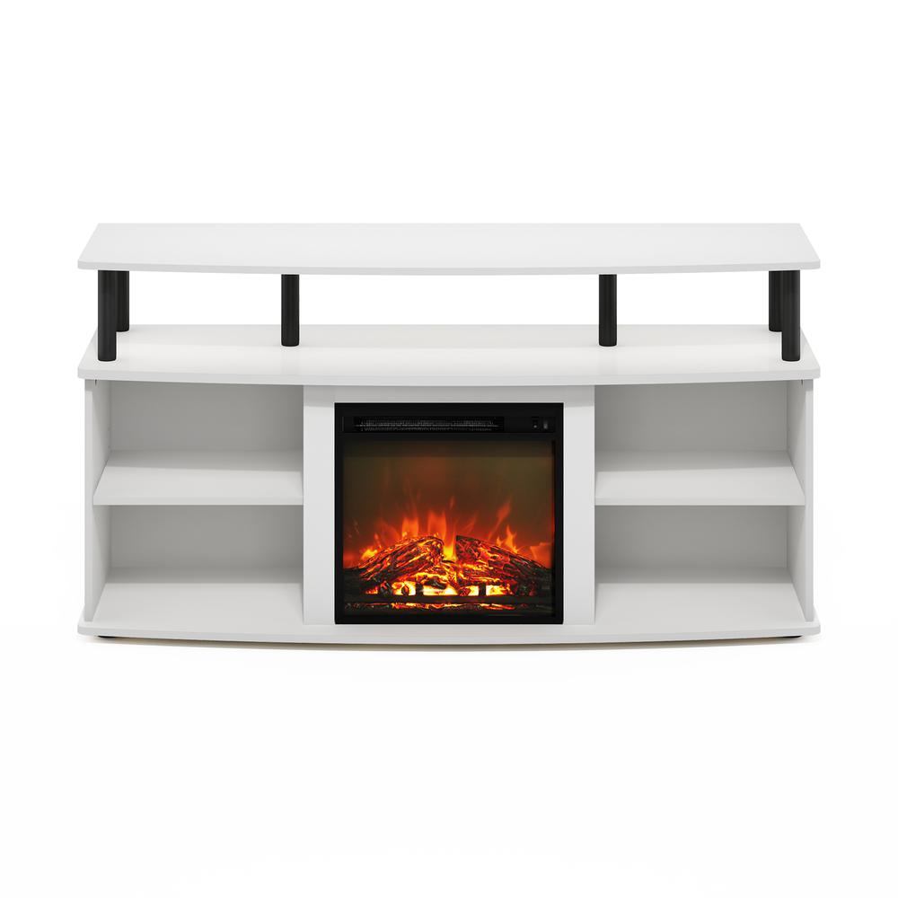 Open Shelving Storage Fireplace Entertainment Center for TV up to 55 Inch. Picture 2