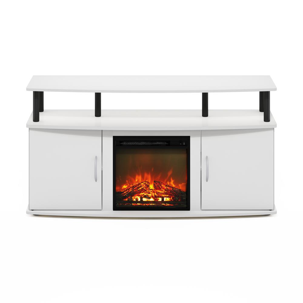 Fireplace Entertainment Center with Doors Storage Cabinet for TV up to 55 Inch. Picture 2