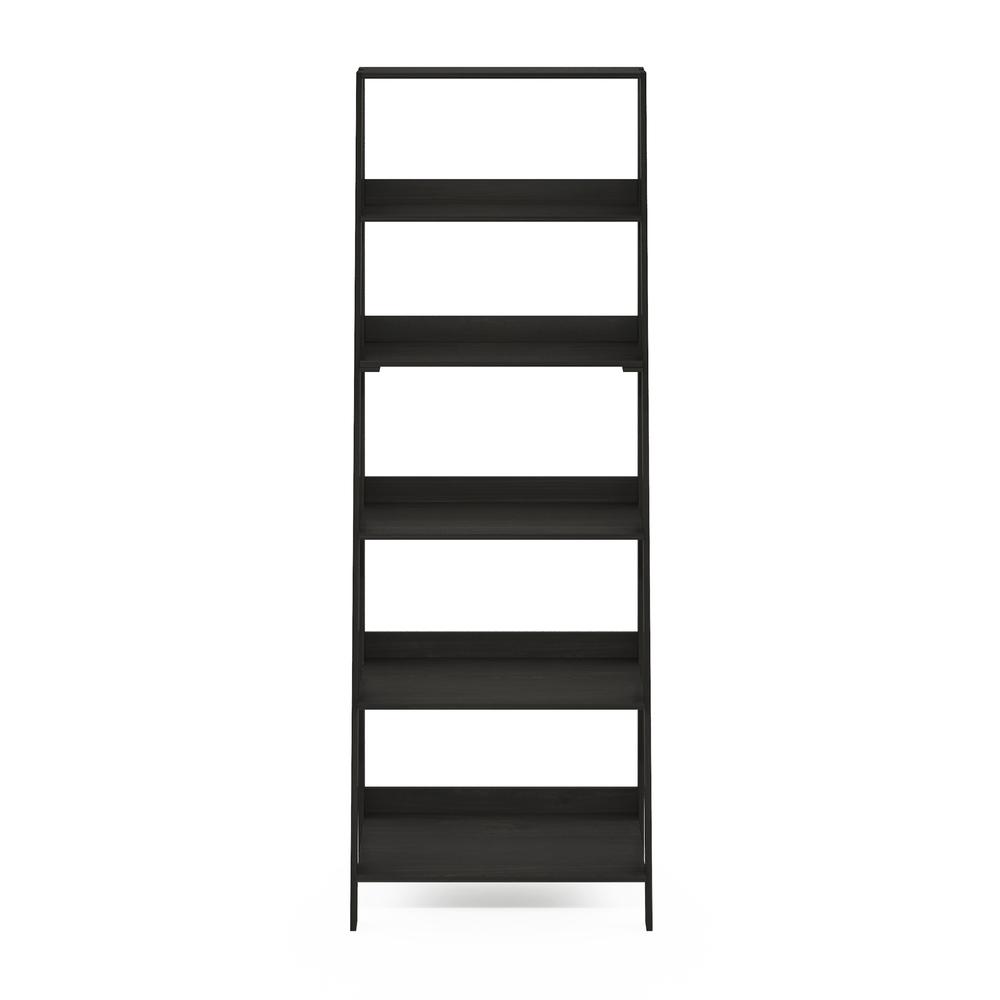 Ladder Bookcase Display Shelf, 6-Tier, Espresso. Picture 2