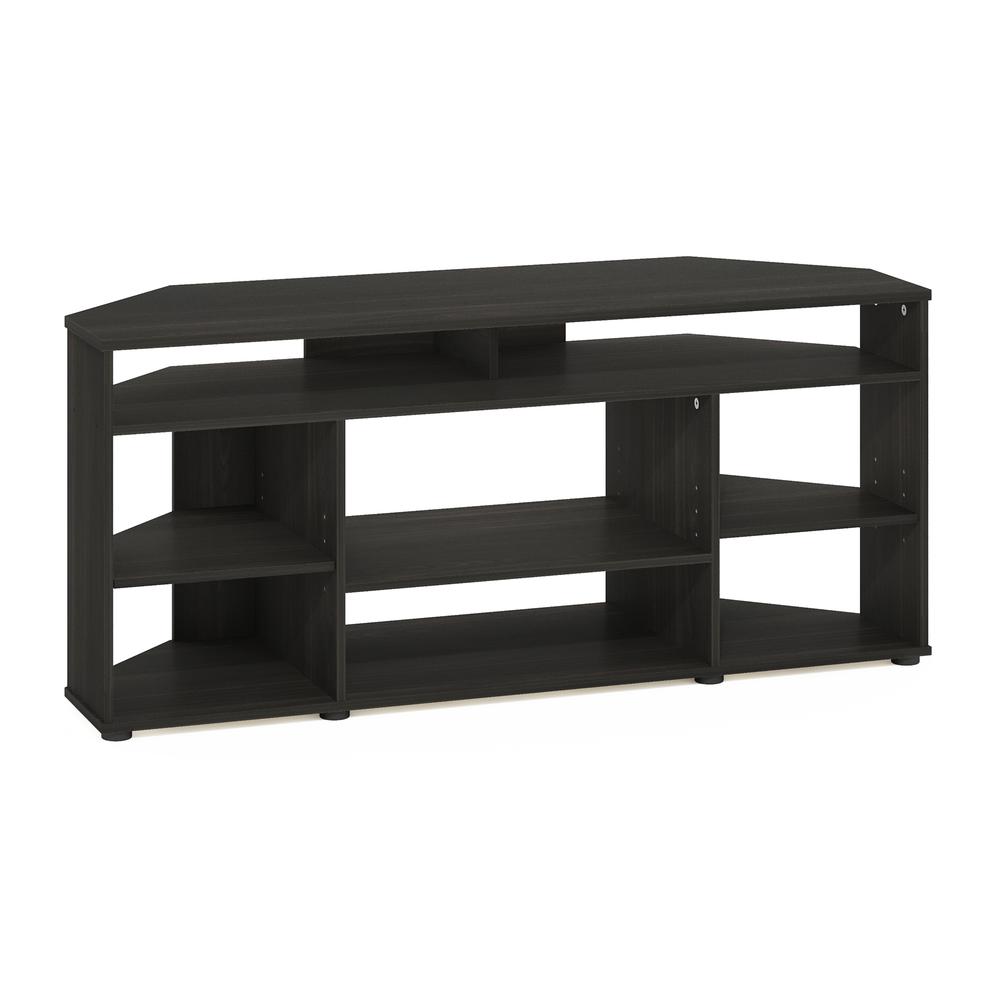 Jensen Corner TV Stand TV up to 55 Inches, Espresso. Picture 1