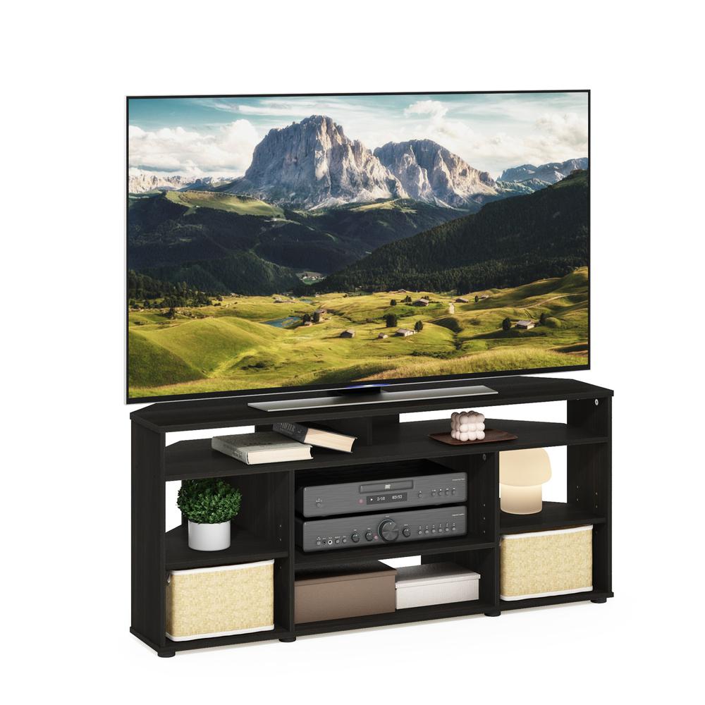 Jensen Corner TV Stand TV up to 55 Inches, Espresso. Picture 4