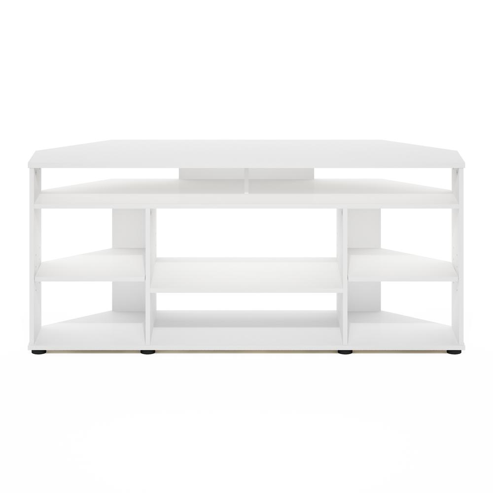 Jensen Corner TV Stand TV up to 55 Inches, White. Picture 2