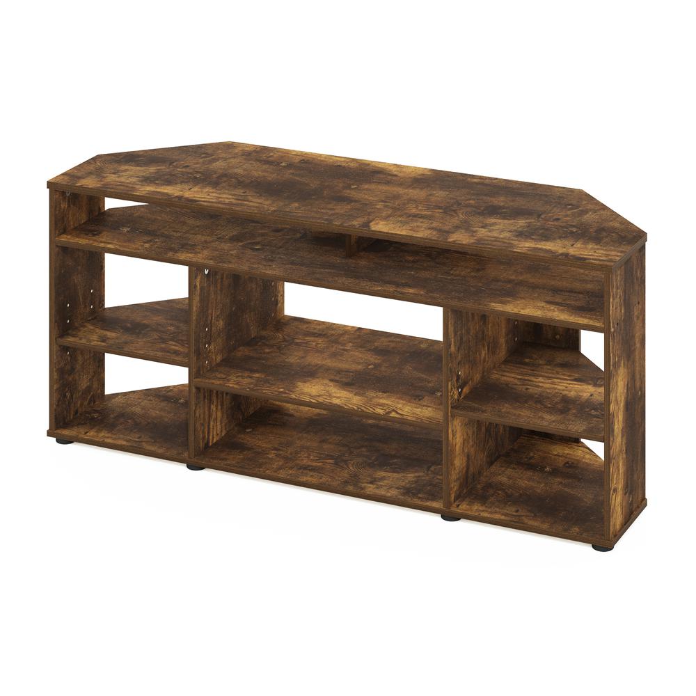 Jensen Corner TV Stand TV up to 55 Inches, Amber Pine. Picture 3
