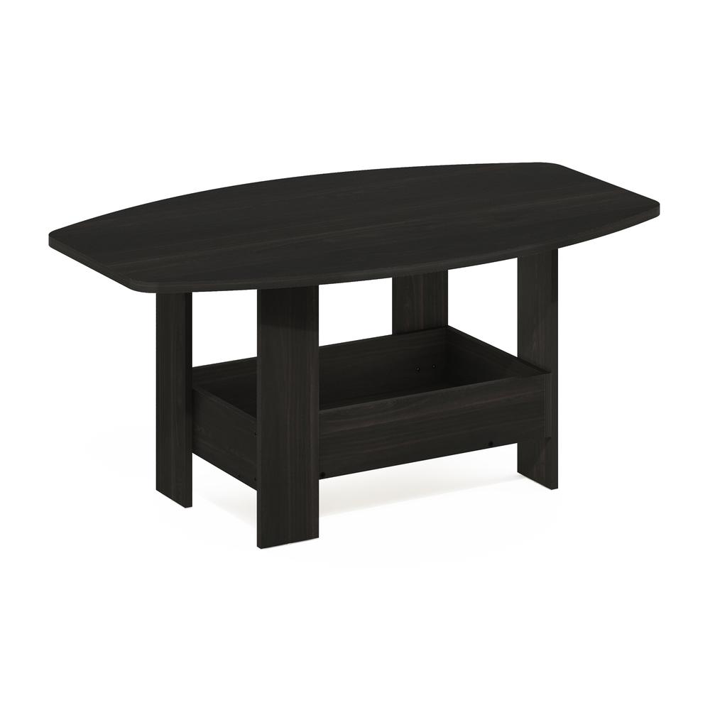 Simple Design Coffee Table with Storage Compartment, Espresso. Picture 1