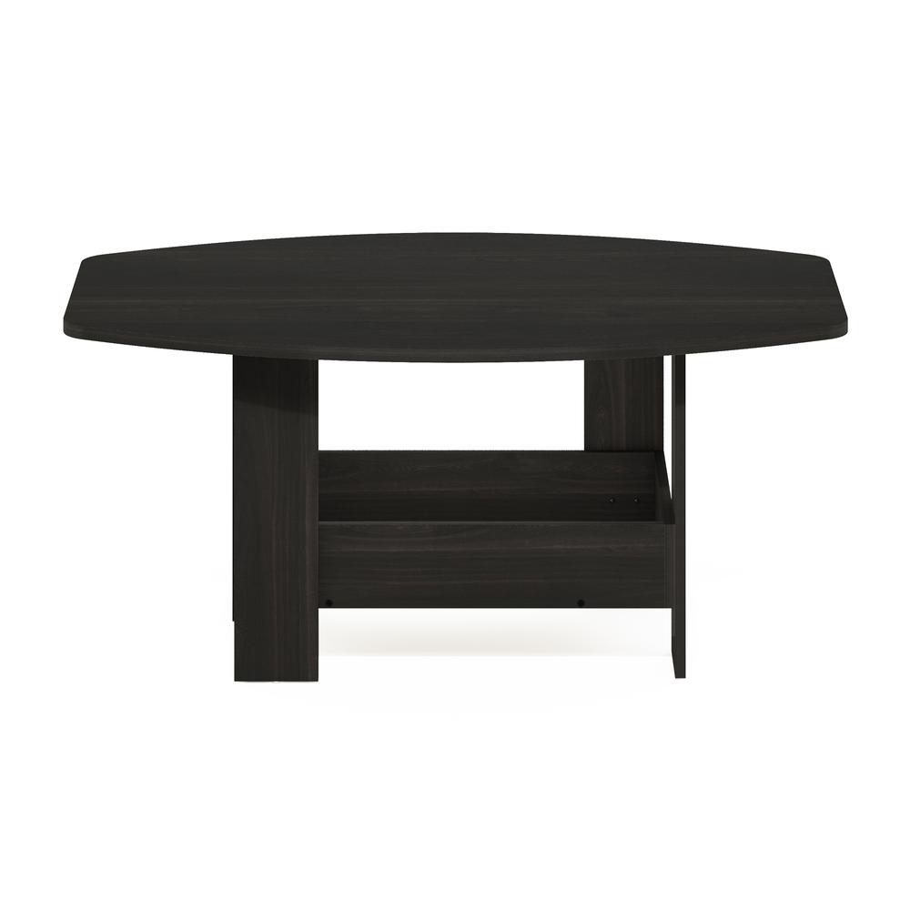 Simple Design Coffee Table with Storage Compartment, Espresso. Picture 2