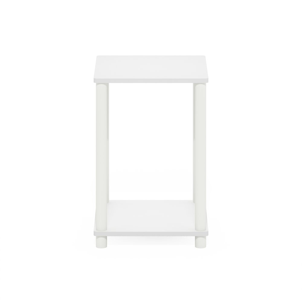 Turn-N-Tube Haydn End Table, White. Picture 2