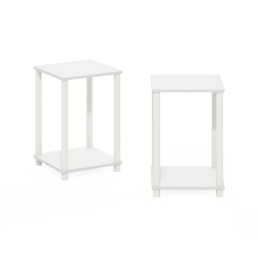 Turn-N-Tube Haydn End Table, White, Set of 2. Picture 2