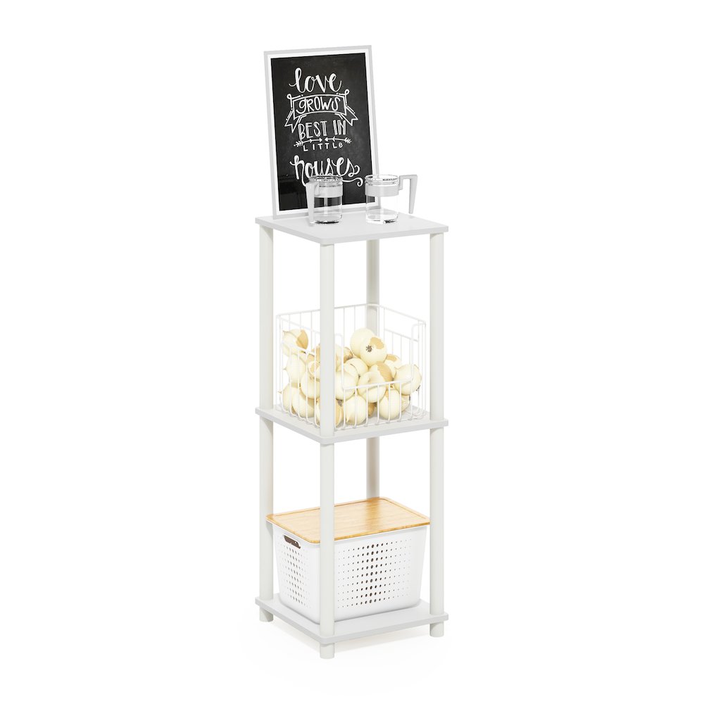 Turn-N-Tube Haydn End Table, White, Set of 2. Picture 4