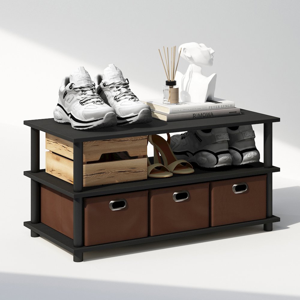 Turn-N-Tube Multipurpose Compact Open Storage Shoe Rack, Shoe Shelf Organizer. Picture 4