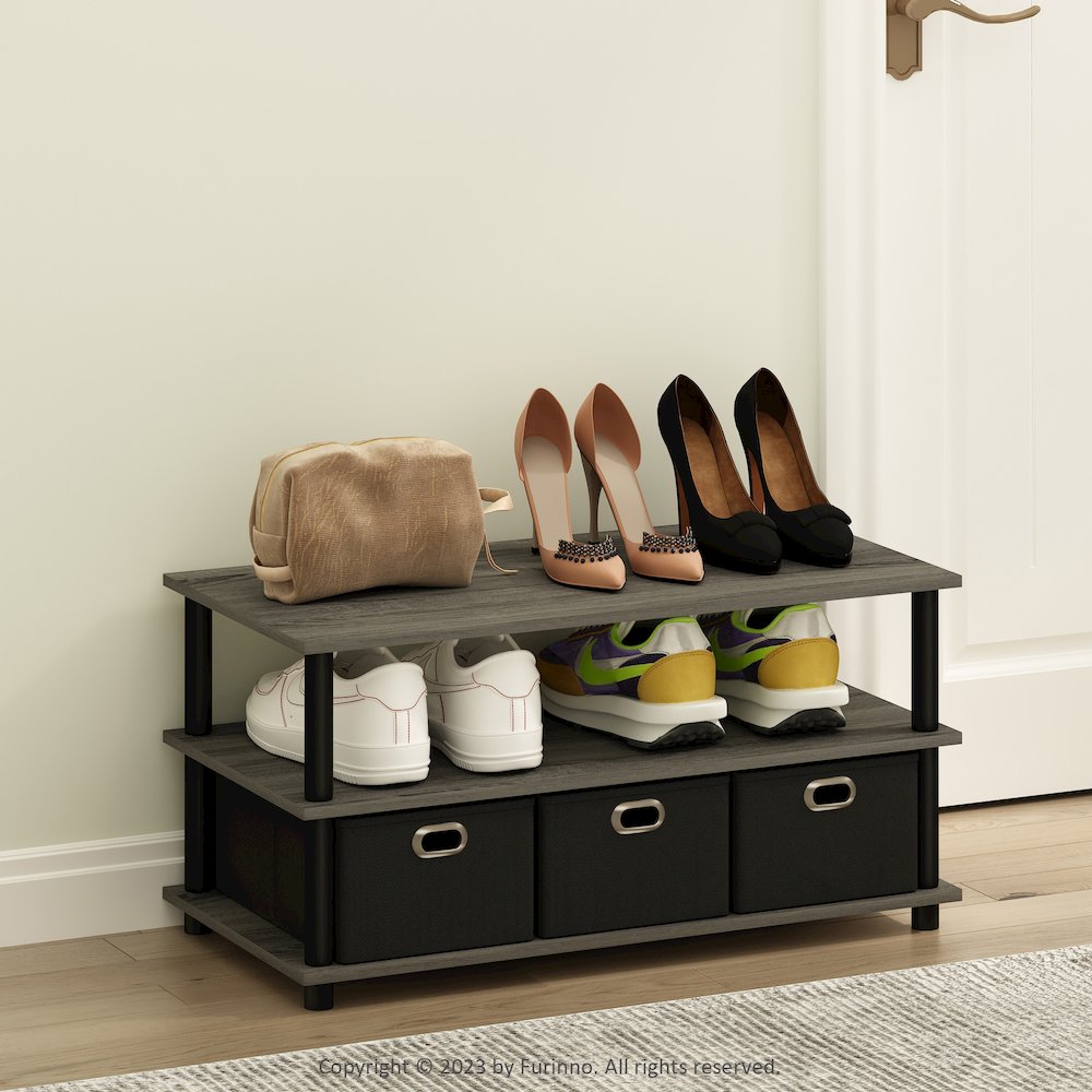 Turn-N-Tube Multipurpose Compact Open Storage Shoe Rack, Shoe Shelf Organizer. Picture 8