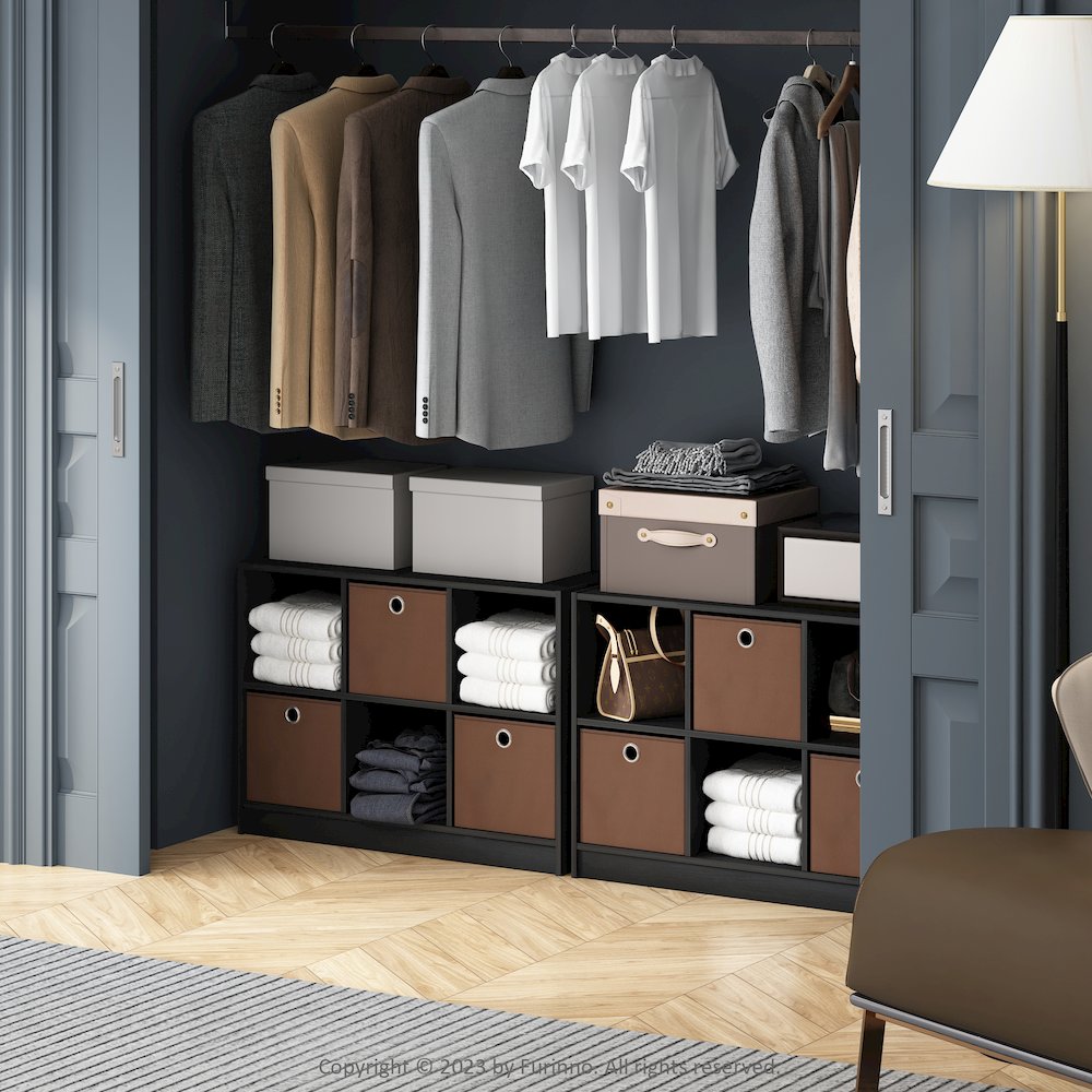 Cubic Multipurpose Clothing & Closet Storage Organizer Shelf with Bin Drawers. Picture 6