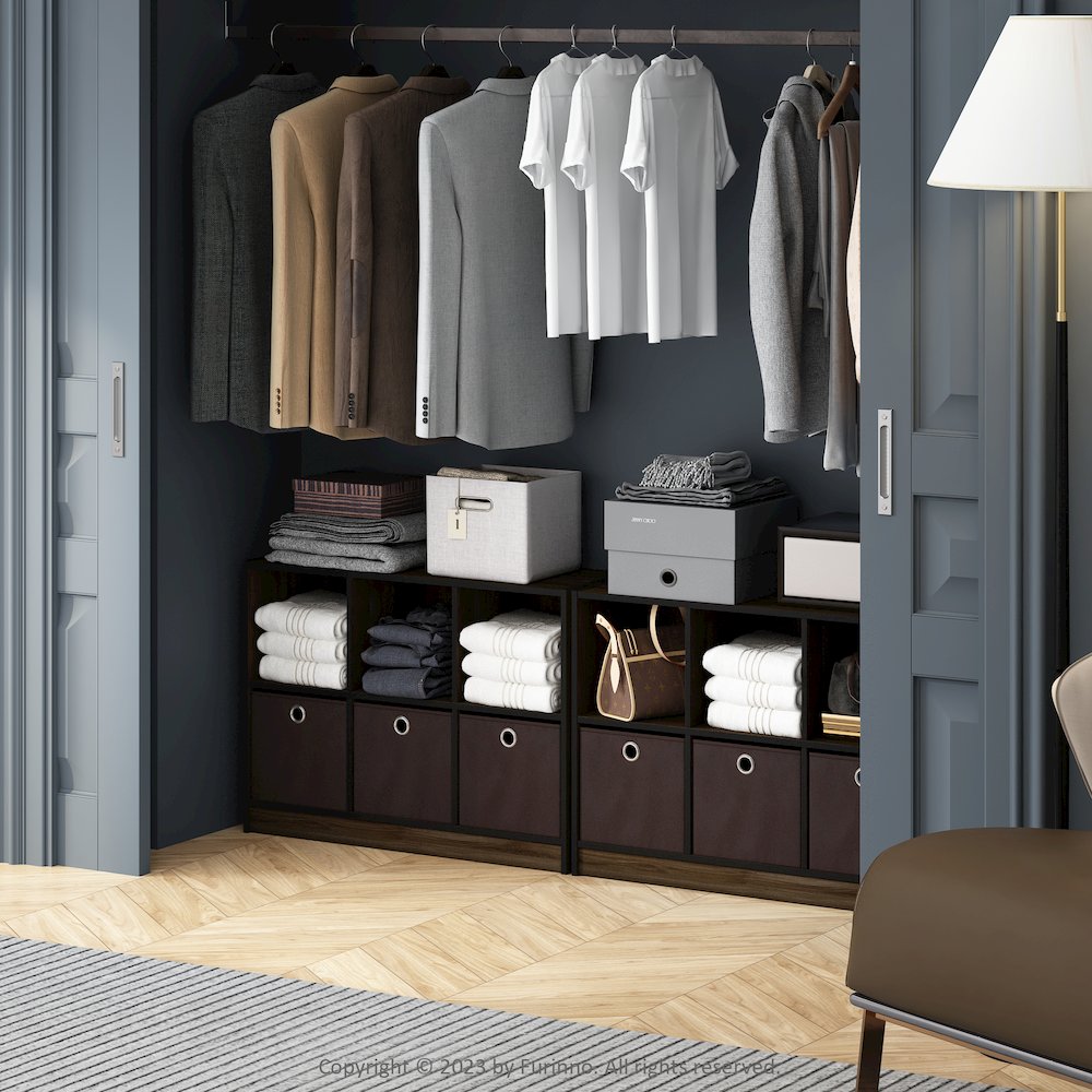 Cubic Multipurpose Clothing & Closet Storage Organizer Shelf with Bin Drawers. Picture 6