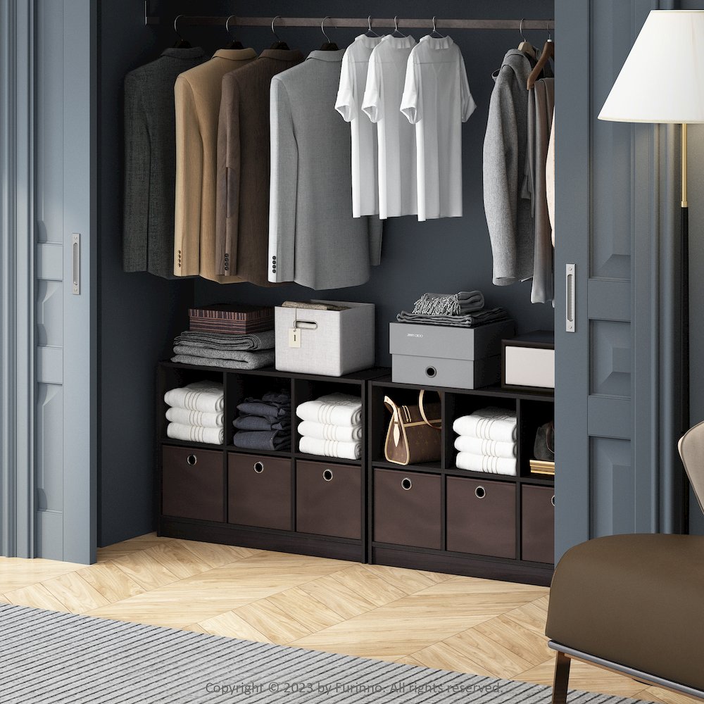 Cubic Multipurpose Clothing & Closet Storage Organizer Shelf with Bin Drawers. Picture 6