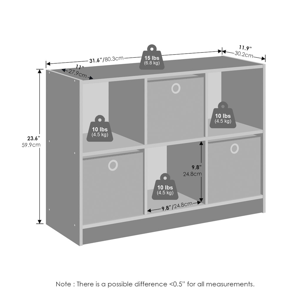 Cubic Multipurpose Clothing & Closet Storage Organizer Shelf with Bin Drawers. Picture 2