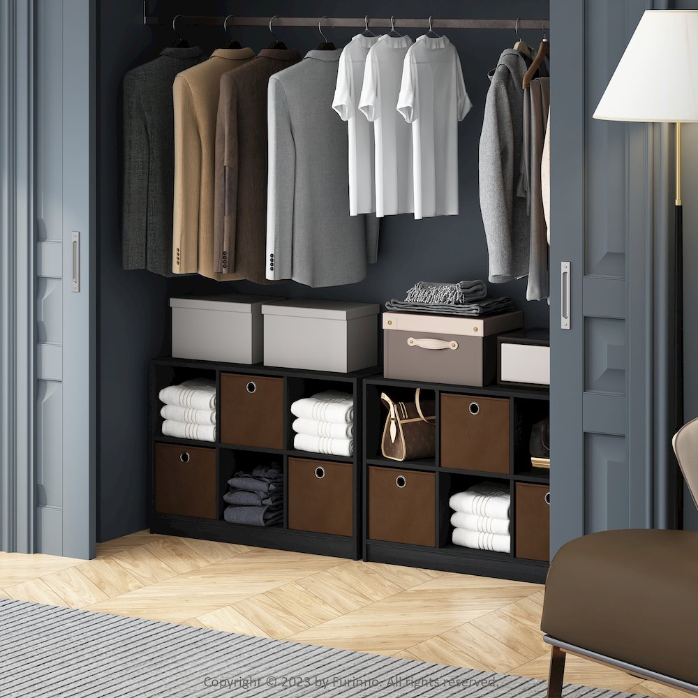 Cubic Multipurpose Clothing & Closet Storage Organizer Shelf with Bin Drawers. Picture 6