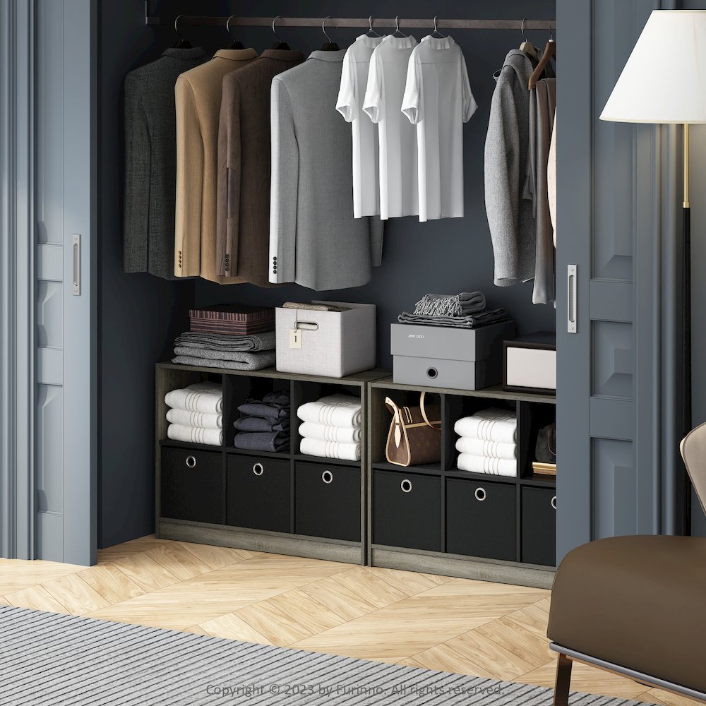 Cubic Multipurpose Clothing & Closet Storage Organizer Shelf with Bin Drawers. Picture 6